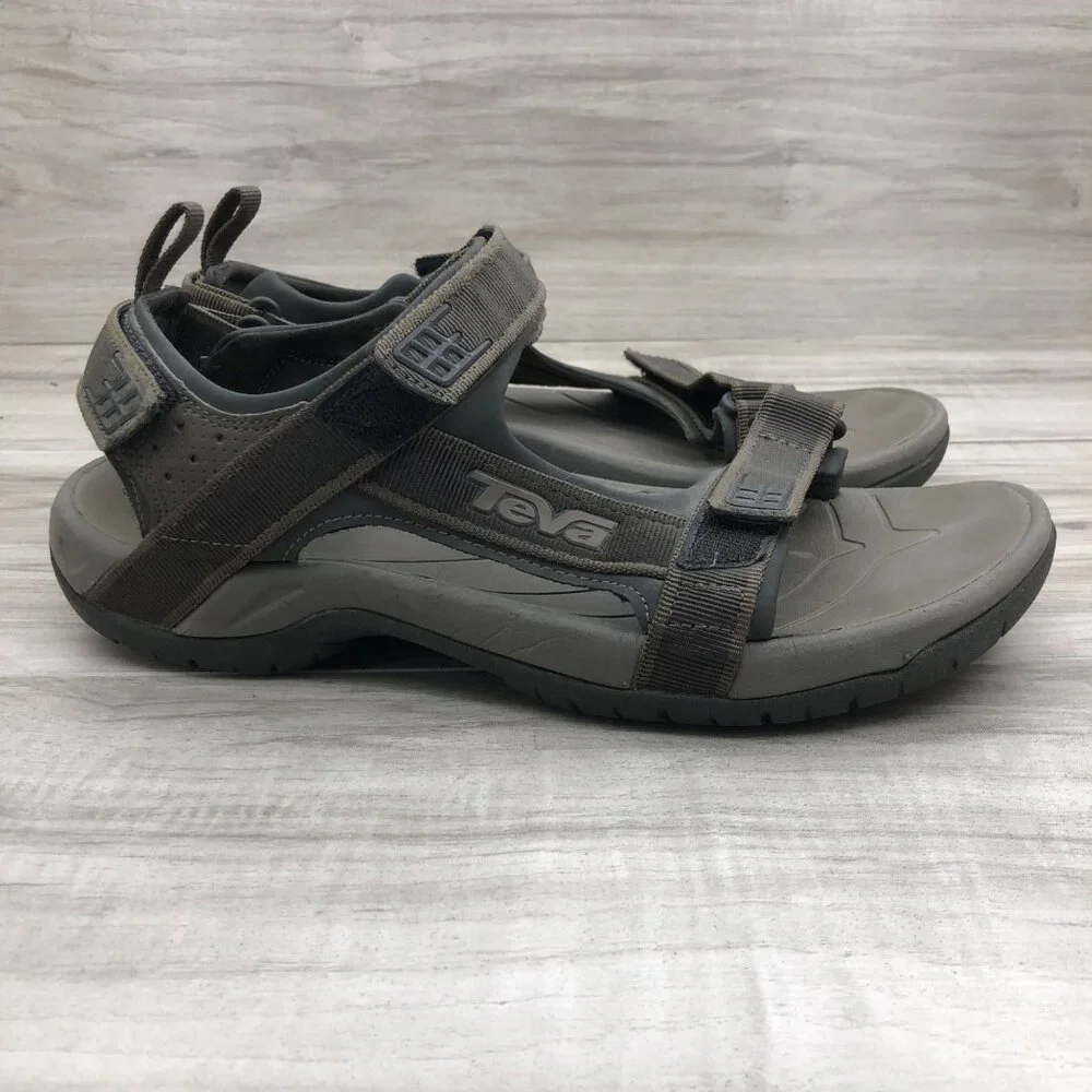 Teva Sandals Men's 9 Minam Brown Hook and Loop Outdoor Shoes